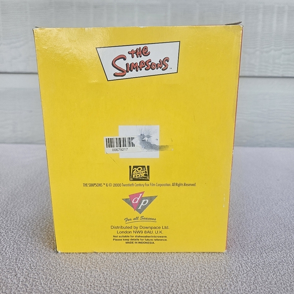 The Simpsons Homer Simpson Shot Glass Glasses Set of 4 Frosted 2000 VTG Downpace - Picture 3 of 8